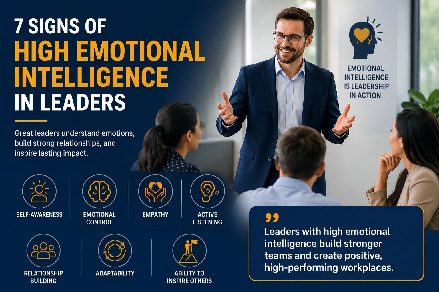 7 Signs of High Emotional Intelligence in Leaders
